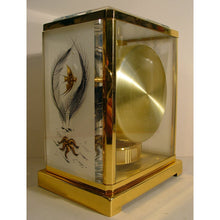 Load image into Gallery viewer, A 1960,s Jaeger Le Coultre White Marina Swiss Atmos Clock, Fish Model