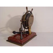 Load image into Gallery viewer, A French Late 19th Century Industrial Ships Wheel Timepiece Clock