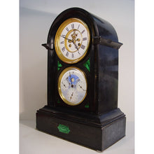 Load image into Gallery viewer, A 19th c French Perpetual Calendar/Equation Of time Slate Clock By Brocot

