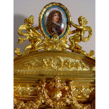Load image into Gallery viewer, A Stunning Quality Mid 19th Century French Ormolu And Porcelain Matel Clock By Vincenti &amp; Cie, Circa 1855
