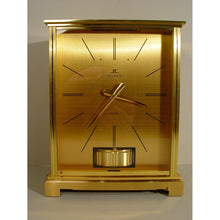 Load image into Gallery viewer, A Very Good Condition 1970’s Jaeger Le Coultre Swiss Atmos Clock With Black Enamel Sides