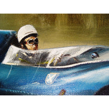 Load image into Gallery viewer, A 1960&#39;s Original Oil Painting By Dion Pears Of  A Jaguar D-Type  SLR, 40 x 32-Inches