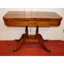 Load image into Gallery viewer, An English Regency Rosewood And Brass Inlayed Card Table