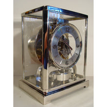 Load image into Gallery viewer, A Good Condition Early 1950&#39;s Rhodium Plated Jaeger Le Coultre Classic Model Swiss Atmos Clock
