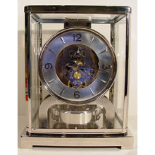 Load image into Gallery viewer, A Good Condition Early 1950&#39;s Rhodium Plated Jaeger Le Coultre Classic Model Swiss Atmos Clock