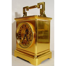 Load image into Gallery viewer, A Stunning Late 19th Century French Giant Carriage Clock With Compass, Thermometer And Original Travelling Case
