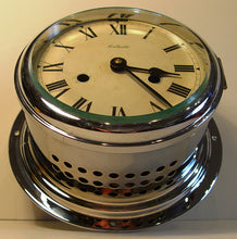 Load image into Gallery viewer, An Early 20th Century Nickell Plated Cased Ship&#39;s Bulkhead Clock By Celeste