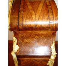 Load image into Gallery viewer, French Mid 18Th Century Kingwood Parquetry And Gilt Bronze Mounted Louis Xv Mantle Antique Clock
