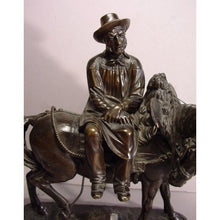 Load image into Gallery viewer, A French Bronze Model Of A Farmer Resting On A Pack Horse Jean Francoise Theodore Gechter, French, (1796-1844).