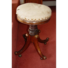 Load image into Gallery viewer, A Very Fine Quality Regency Period Mahogany And Brass Inlayed Piano Stool, Circa 1820