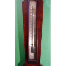 Load image into Gallery viewer, A Flame Mahogany Upside Down William IV Mahogany Regency Un-Named Wheel AntiqueBarometer