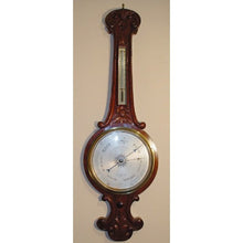 Load image into Gallery viewer, An English Fine Quality Walnut Early Victorian Two-Piece Wheel Antique Barometer By Negretti &amp; Zambra, London